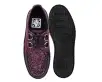 Burgundy Glitter Viva Mondo Creeper(US: Mens 3 / Womens 5,Burgundy)