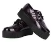 Burgundy Crinkle Patent Viva Mondo Creeper(US: Mens 3 / Womens 5,Burgundy)
