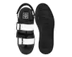 Black & White TUKskin™ 2-Buckle Viva Mondo Sandal(US: Womens 5,Black/White)