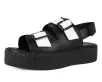 Black & White TUKskin™ 2-Buckle Viva Mondo Sandal