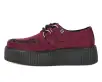Burgundy Faux Suede Viva Mondo Creeper(US: Mens 3 / Womens 5,Burgundy)