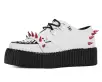 White Leather Spike Viva Mondo Creeper
