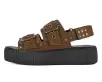 Brown Suede Flat Stud Viva Mondo Sandal(US: Womens 5,Brown)