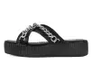 Black TUKskin Chain Strap Viva Mondo Sandal(US: Womens 5,Black)