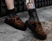 Leopard Print Creeper Mule(US: Womens 5,Brown)