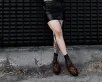 Leopard Print Creeper Mule(US: Womens 5,Brown)