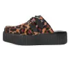 Leopard Print Creeper Mule(US: Womens 5,Brown)