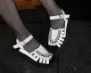 White Leather Interlace Viva Mondo Sandal(US: Womens 5,White)