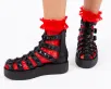 Black Studded Gladiator Viva Mondo Sandal(US: Womens 5,Black)