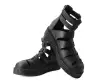Black TUKskin™ Gladiator Viva Low Sandal(US: Womens 5,Black)