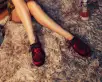 Burgundy Velvet Wrapped Viva Mondo Creeper(US: Mens 3 / Womens 5,Burgundy)